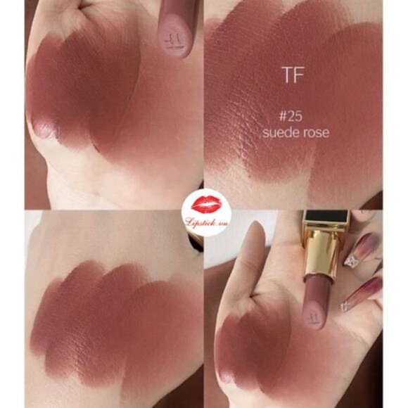 Tom Ford Lip Color Matte Lipstick in 25 Suede Rose - Picture 5 of 8